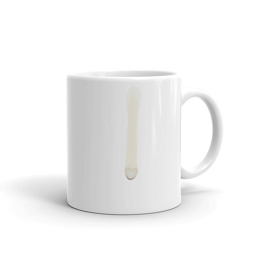 Spill White Glossy Mug